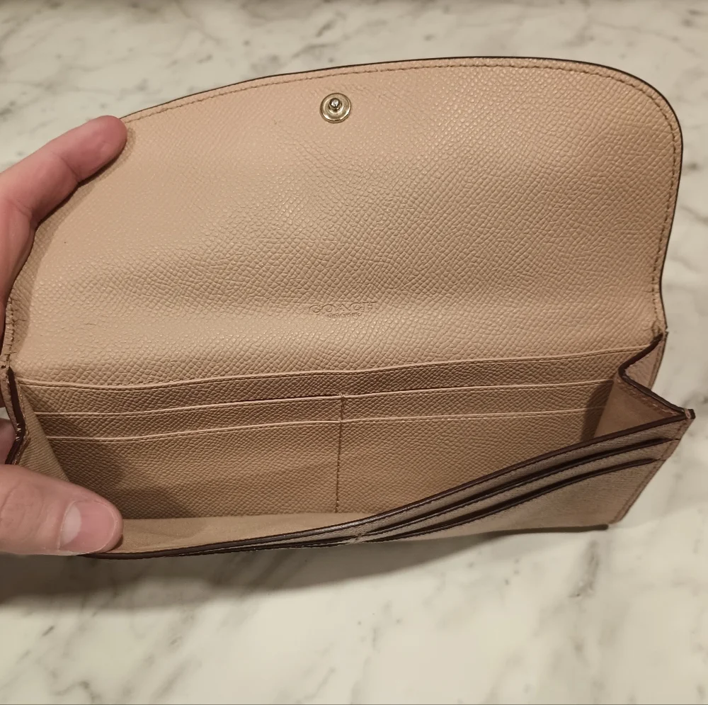 Coach Leather Envelope Wallet